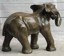 Smooth Elephant Bronze Metal Figure Sculpture Collectible