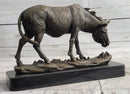 Donkey Mule Bronze Sculpture by Barye on Marble Base