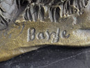 Donkey Mule Bronze Sculpture by Barye on Marble Base