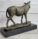 Donkey Mule Ass Bronze Sculpture on Marble Base Signed Barye