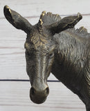 Donkey Mule Ass Bronze Sculpture on Marble Base Signed Barye