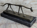Abstract Cat Bronze Sculpture by Alberto Giacometti 6" x 15"