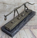 Abstract Cat Bronze Sculpture by Alberto Giacometti 6" x 15"