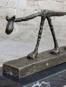 Abstract Cat Bronze Sculpture by Alberto Giacometti 6" x 15"