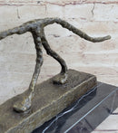 Abstract Cat Bronze Sculpture by Alberto Giacometti 6" x 15"