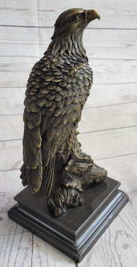 Eagle Bird Wildlife Art Deco Art Nouveau Bronze Sculpture