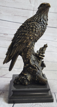 Eagle Bird Wildlife Art Deco Art Nouveau Bronze Sculpture