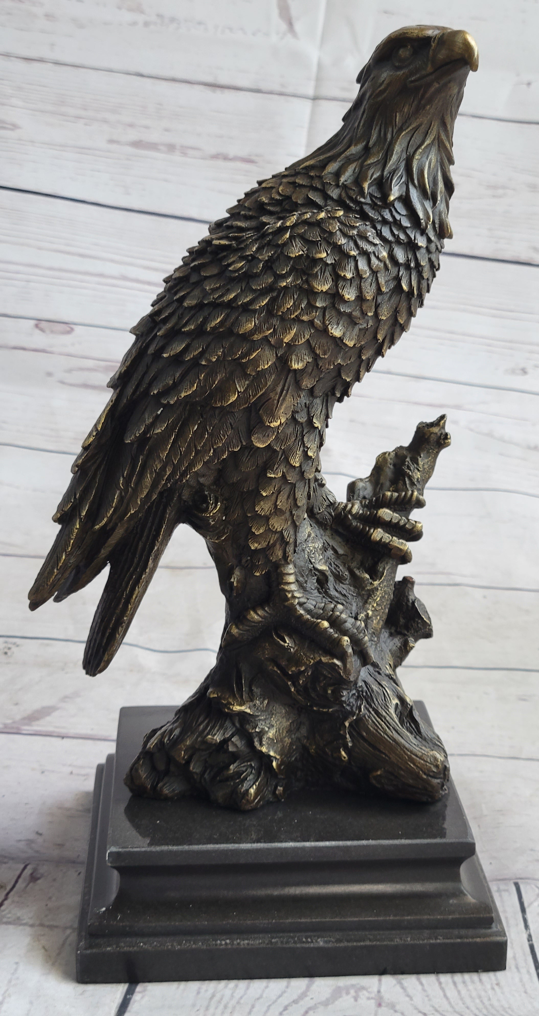 Eagle Bird Wildlife Art Deco Art Nouveau Bronze Sculpture