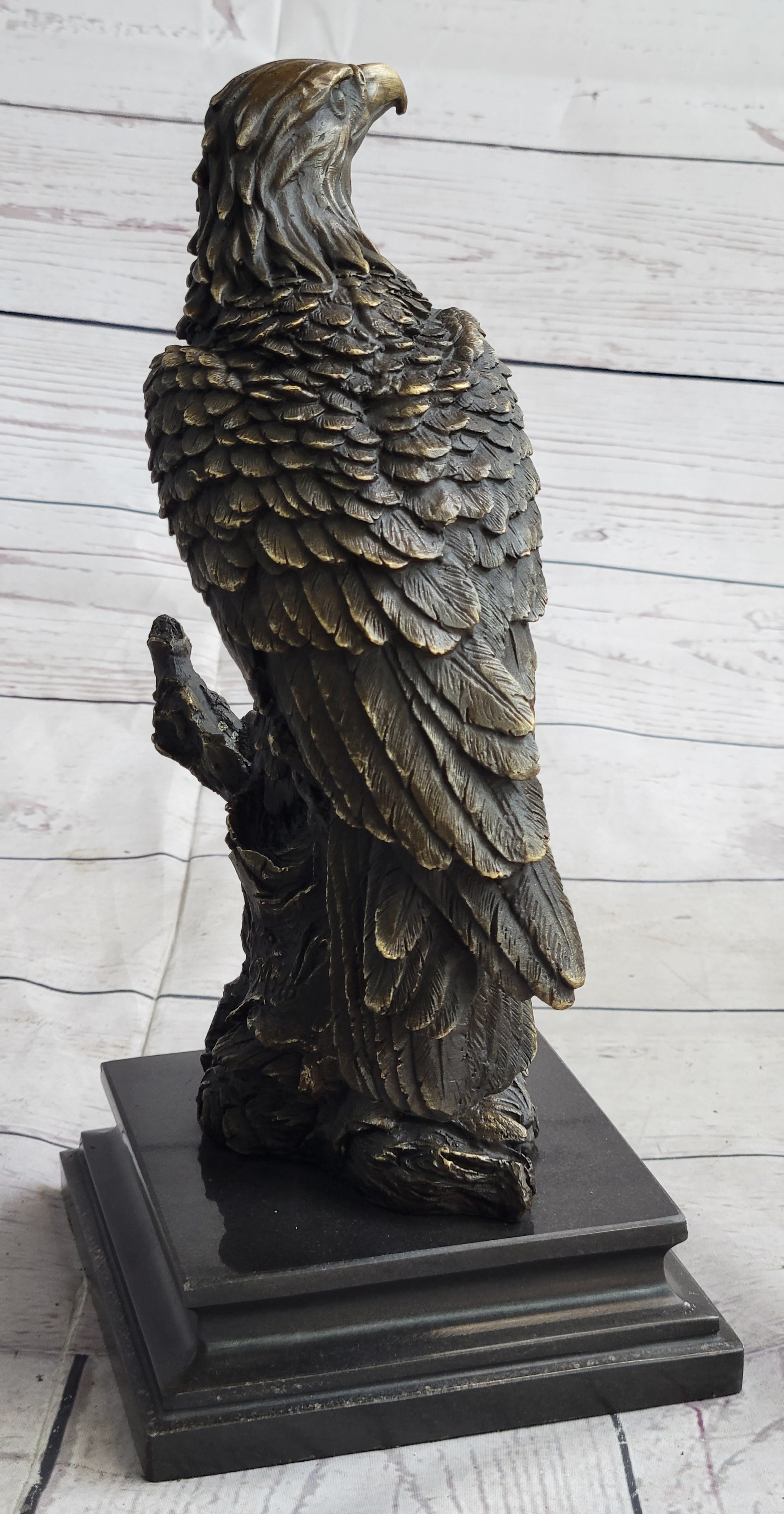 Eagle Bird Wildlife Art Deco Art Nouveau Bronze Sculpture