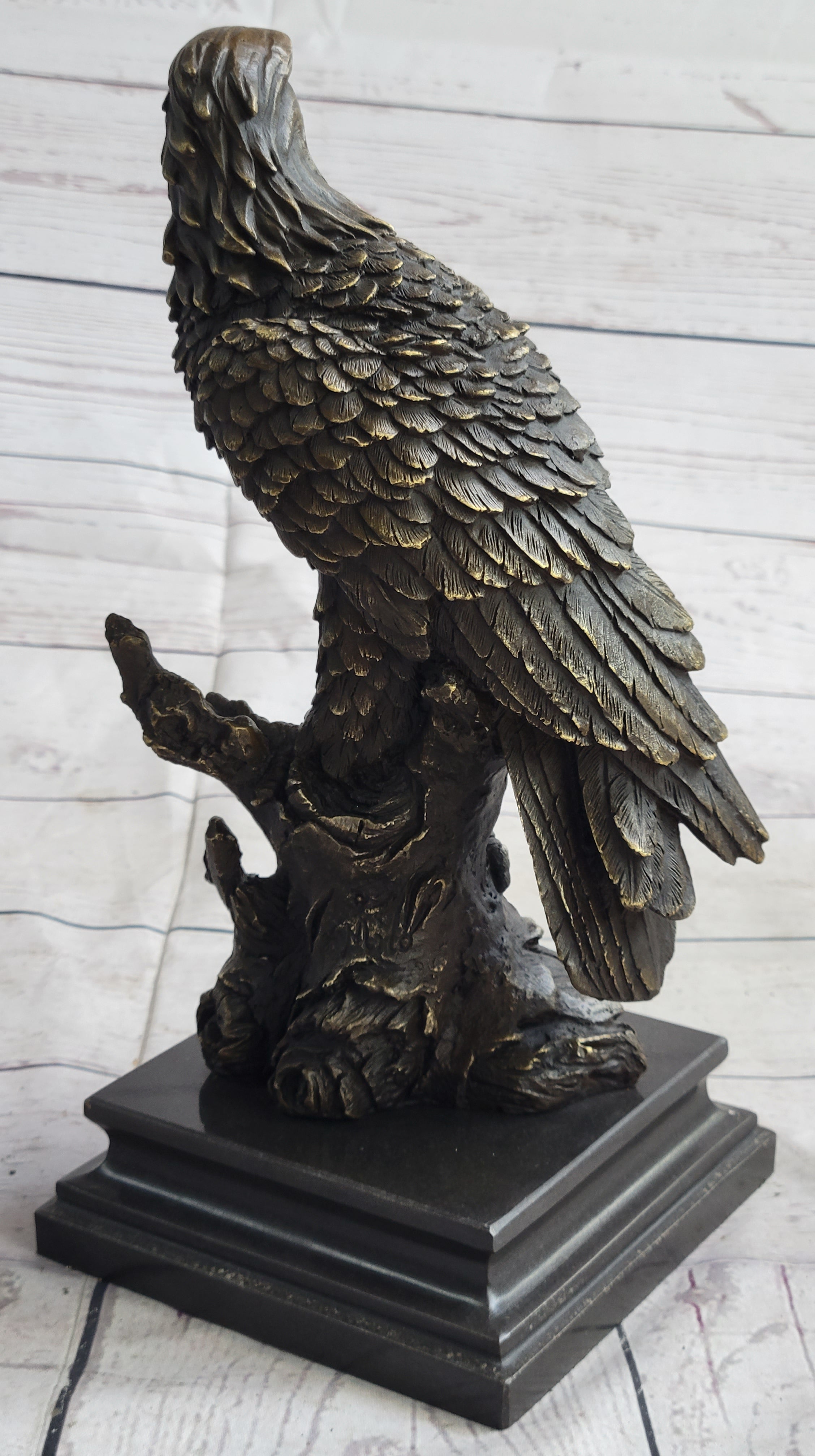 Eagle Bird Wildlife Art Deco Art Nouveau Bronze Sculpture