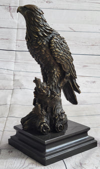 Eagle Bird Wildlife Art Deco Art Nouveau Bronze Sculpture