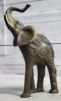 Indian Elephant Bronze Sculpture Hindu Design Art