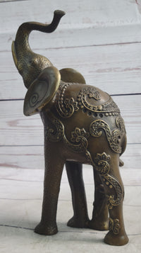 Indian Elephant Bronze Sculpture Hindu Design Art