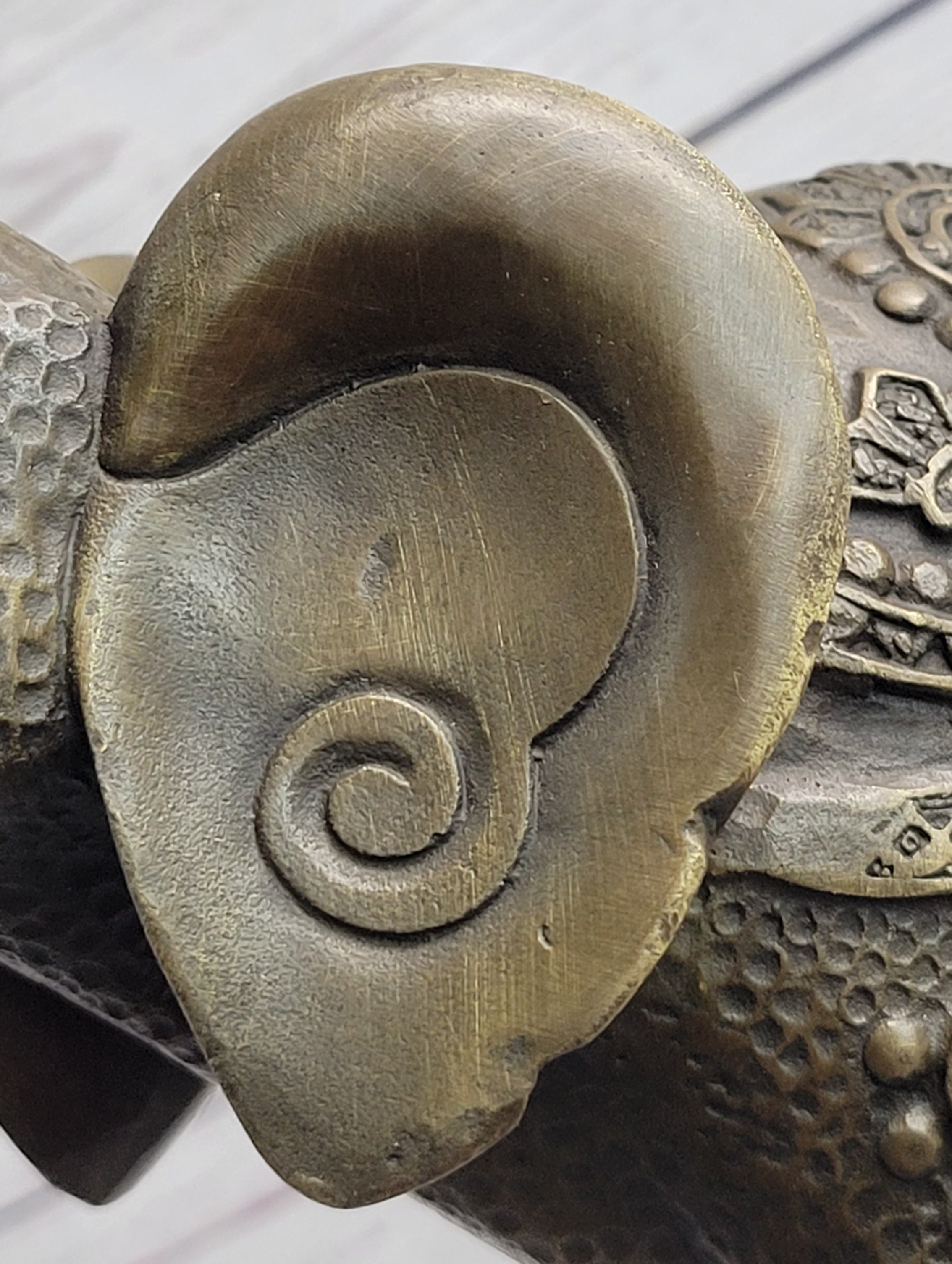 Indian Elephant Bronze Sculpture Hindu Design Art