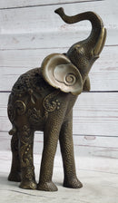 Indian Elephant Bronze Sculpture Hindu Design Art