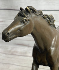 Arabian Horse Trotting in Field Bronze Sculpture