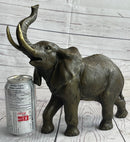 Elephant Bronze Metal Sculpture 11" x 13"