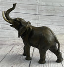 Elephant Bronze Metal Sculpture 11" x 13"