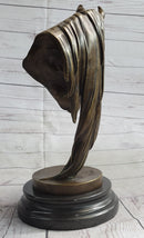 Horse Head Bust Equestrian Bronze Sculpture Signed 13" x 9"