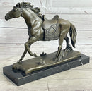 Saddled War Horse Equestrian Bronze Sculpture after PJ Mene