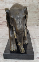 Elephant Bronze Sculpture on Marble Base - Antoine Barye