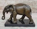 Elephant Bronze Sculpture on Marble Base - Antoine Barye