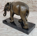 Elephant Bronze Sculpture on Marble Base - Antoine Barye