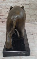 Elephant Bronze Sculpture on Marble Base - Antoine Barye