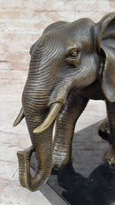 Elephant Bronze Sculpture on Marble Base - Antoine Barye