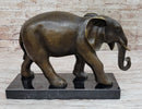 Elephant Bronze Sculpture on Marble Base - Antoine Barye