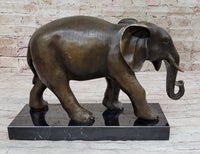 Elephant Bronze Sculpture on Marble Base - Antoine Barye