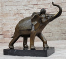 Boy Child Sleeping on Indian Elephant Bronze Sculpture