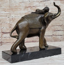 Boy Child Sleeping on Indian Elephant Bronze Sculpture