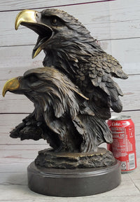 Miguel Lopez Milo Double Eagle Bronze Sculpture