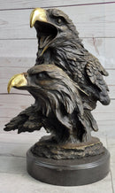 Miguel Lopez Milo Double Eagle Bronze Sculpture