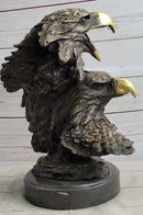 Miguel Lopez Milo Double Eagle Bronze Sculpture