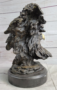 Miguel Lopez Milo Double Eagle Bronze Sculpture