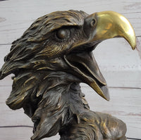 Miguel Lopez Milo Double Eagle Bronze Sculpture