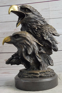 Miguel Lopez Milo Double Eagle Bronze Sculpture