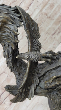 Milo Eagle Falcon Head Genuine Bronze Sculpture