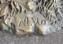Squirrel Eating an Acorn Bronze Sculpture Marble Base