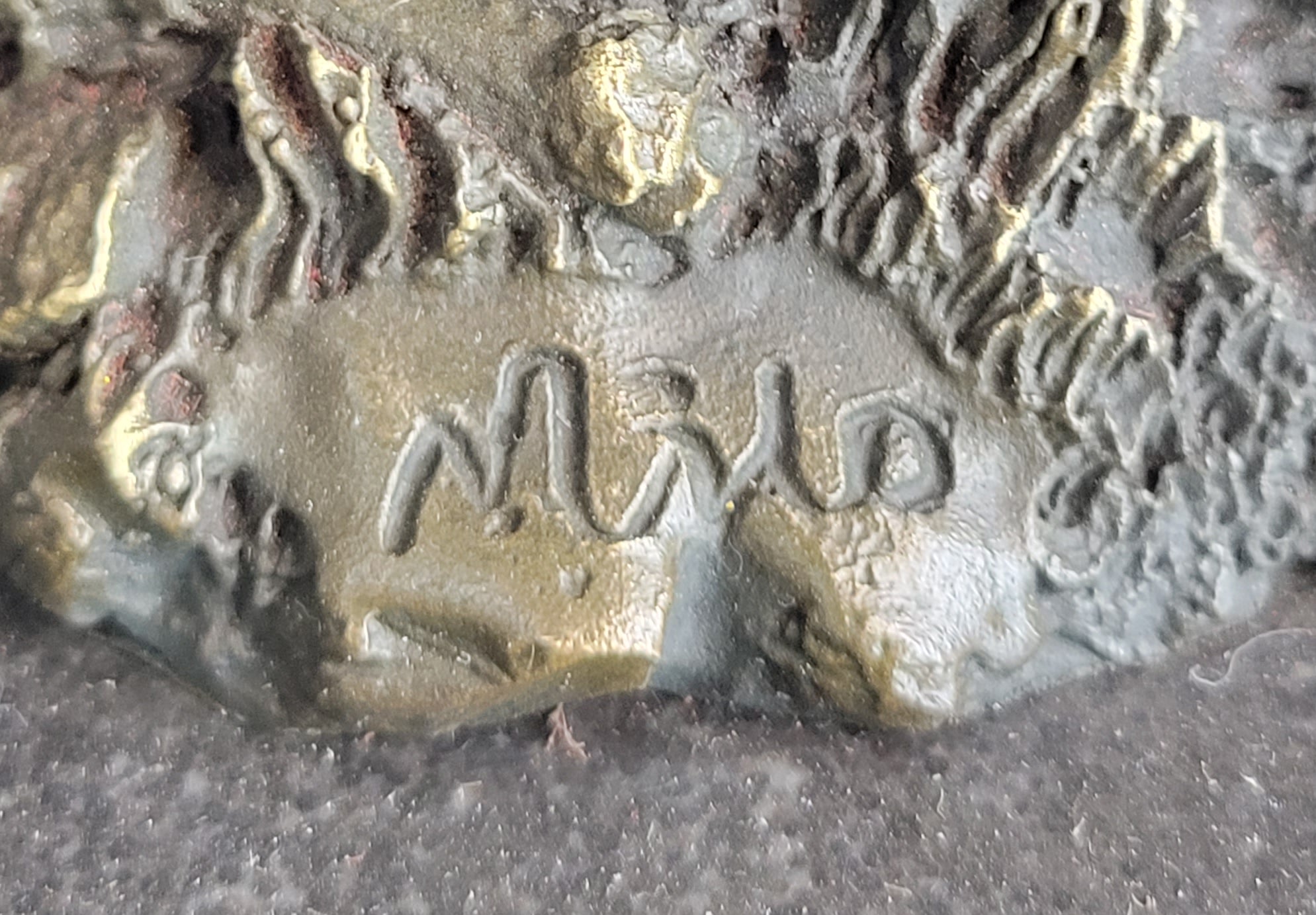 Squirrel Eating an Acorn Bronze Sculpture Marble Base