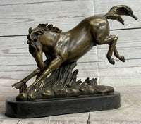 Signed Original Artwork by Fisher Wild Horse Bronze Sculpture