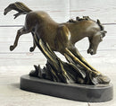 Signed Original Artwork by Fisher Wild Horse Bronze Sculpture