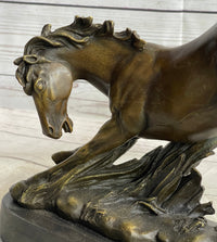 Signed Original Artwork by Fisher Wild Horse Bronze Sculpture