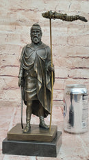 Bronze Celtic Warrior with Dragon Staff – Mythological Hero Art