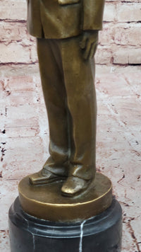 Bronze Saluting Soldier – Military or Police Officer Sculpture