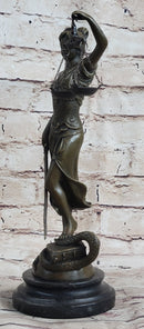 Bronze Blind Lady of Justice Scales Law Lawyer Attorney Office Statue Sculpture