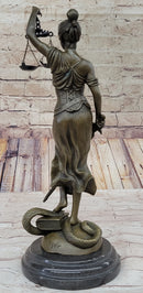 14” Heavy Solid Bronze Lady Blind Justice Themis