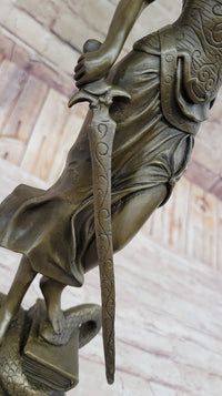 14” Heavy Solid Bronze Lady Blind Justice Themis